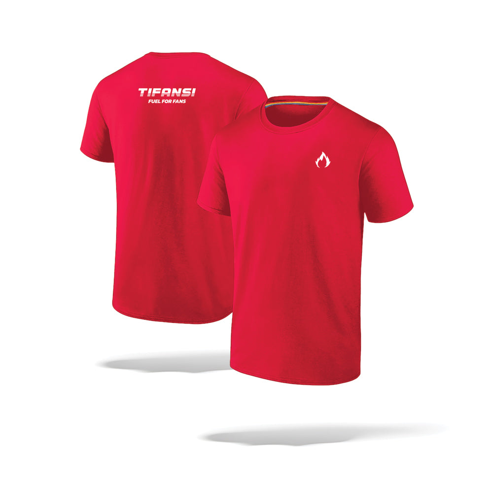 Tifansi Tech Tee - Flame Red